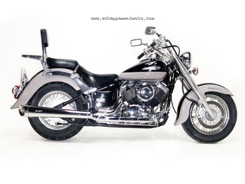 ECHAPPEMENT MOTO YAMAHA XVS 650 DRAGSTAR 1997 2003 SILVERTAIL BLACKJACK FC-2411_1